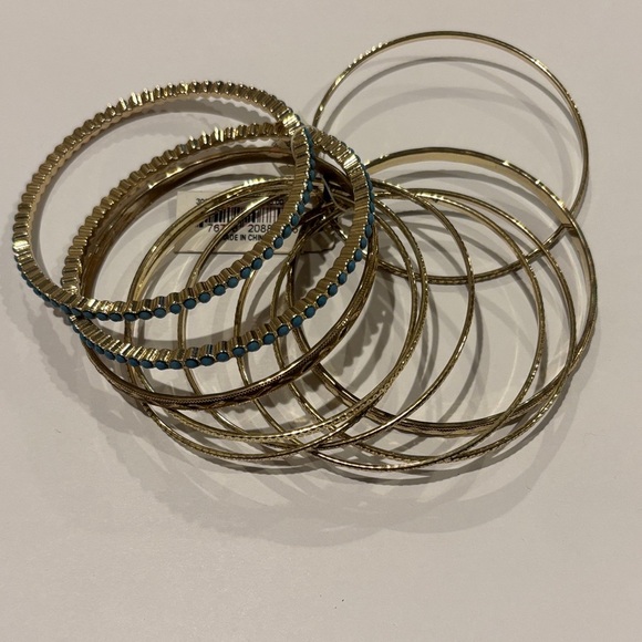 Mixit Gold and Blue Bracelet Collection - Picture 1 of 4